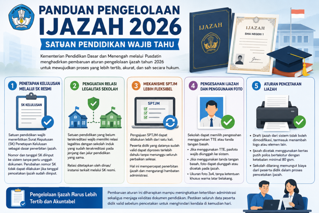 Ketentuan Baru Pengelolaan Ijazah Tahun 2026